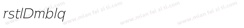 Eurostile DemiObliqu字体转换